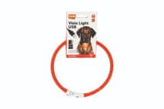 Karlie USB Visio Light LED ovratnica za polnjenje 70cm rdeča KAR