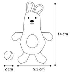 Flamingo Igrača za mačke Rabbit GOTS 14cm