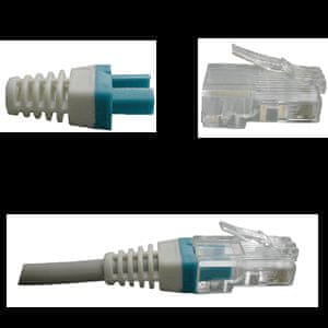 DATACOM Manšeta za konektor RJ 45 modra/bela 100 kosov