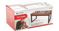 Flamingo Tommy Duo Dinner Stand z dvema skledama iz nerjavečega jekla 800 ml