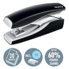 Leitz Stapler NeXXt Softpress, črn