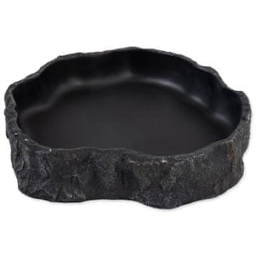 Repti Planet posoda za hranjenje črna 19,5x17,5x4,2cm