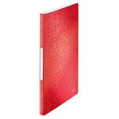 Leitz WOW Katalog - A4, 40 žepov, rdeča