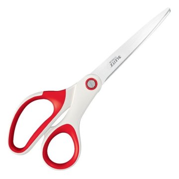 Leitz Škarje WOW, titan, 20,5 cm, rdeče