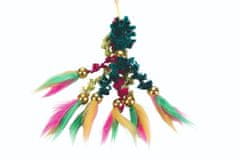 Beeztees dražilnik za mačke z žametnimi obrobami in kroglicami 46cm