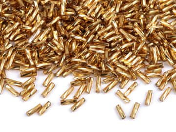 Rocailles zvite palice 6 mm - zlato M-22T (450 g)