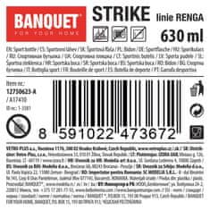 Banquet Steklenica za pitje 630ml STRIKE plastika, RUMENA