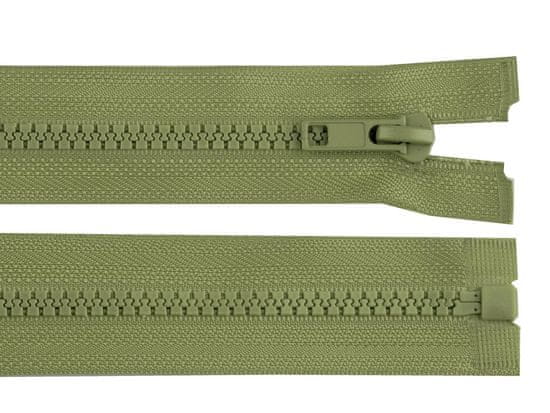 Bone zadrga št. 5 dolžina 65 cm jakna - kaki zelena