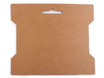 Papirnata kartica naravna 14x16,3 cm z izrezom - naravno rjava (50 kosov)