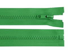 Kostna zadrga št. 5 dolžina 120 cm jakna - zelena praproti