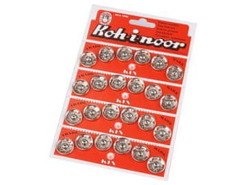 Kovinske zaponke / zatiči velikosti 7 - nikelj (24 zavihkov)