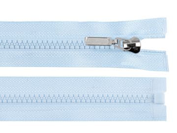 Zadrga iz kosti št. 5 dolžine 60 cm z okrasnim drsnikom - modra