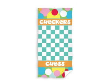 Carbotex CARBOTEX Otroška brisača za plažo s kosi 70/140cm CHESS