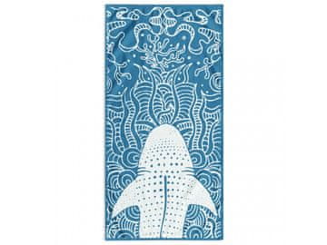 DecoKing DecoKing, Luksuzna brisača za plažo BLUE SHARK, 90 x 180 cm