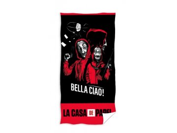 Carbotex Bombažna brisača 70/140cm MONEY HEIST (LA CASA DE PAPEL), LCDP211018