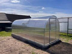 TopRastlinjaki Top Rastlinjak AGROSFERA GRETA 200 x 600 cm - TOP Polikarbonat PALRAM 800 g/m² + 1x okno + 1x avt. odpiralec okna