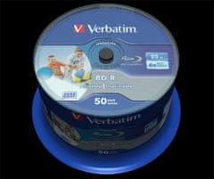 Verbatim BD-R SL DataLife 25 GB, 6x, tiskljiv, vreteno 50 kosov