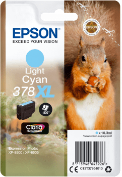 Epson kartuša T3795 svetlo cian (veverica)