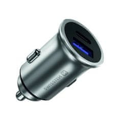 SWISSTEN cl adapter power delivery usb-c + hitro polnjenje 3.0 36W kovinsko srebrn