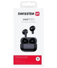 SWISSTEN Slušalke bluetooth tws minipods črne