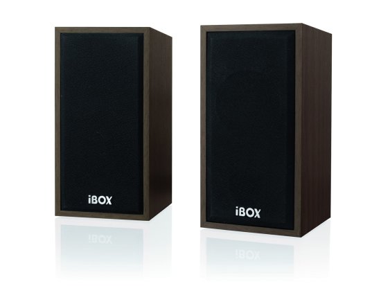 iBOX Zvočnik iBox IGLSP1 v barvi češnje, 10 W, žični, 2.0 kanali, namenjen uporabi s PC-jem, za namizno ali knjižno postavitev