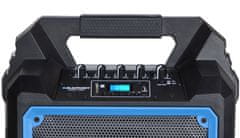 Blaupunkt Prenosni stereo zvočnik Blaupunkt MB06, 500 W, črn/modra, Bluetooth, FM radio, akumulator, daljinski upravljalnik