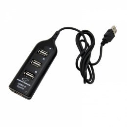 Esperanza USB 2.0 razdelilnik Esperanza EA116, 4x vrata, prenos podatkov 480 Mbit/s, črna, hitra dostava 24h