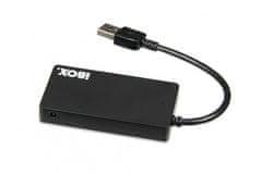 iBOX iBox IUH3F56 USB 3.2 Gen 1 hub - 4 vrata, hitrost prenosa 5000 Mbit/s, črna, Plug and Play, dolžina kabla 0.15 m