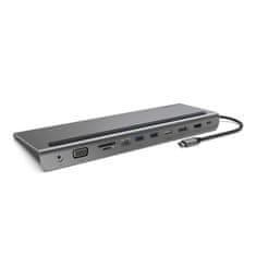 Belkin Belkin INC004BTSGY prenosni dok z USB 3.2 Gen 1 Type-C, večportni priključek, podporo za 3 zaslone, črna/siva