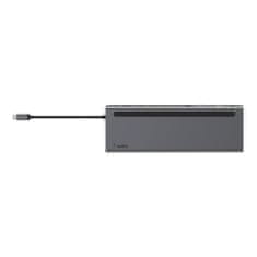 Belkin Belkin INC004BTSGY prenosni dok z USB 3.2 Gen 1 Type-C, večportni priključek, podporo za 3 zaslone, črna/siva