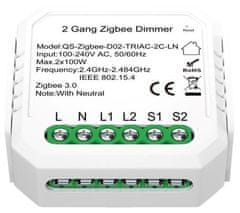 Immax NEO SMART krmilnik z možnostjo zatemnitve V5 2 gumba Zigbee 3.0, TUYA