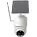 Nedis IP kamera sončna/ zunanja/ IP65/ Wi-Fi/ 1080p/ senzor PIR/ USB-C/ microSD/Android/ iOS/ bela + sončna plošča
