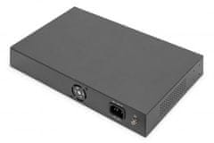 Digitus 24 vrat 10/100 Mb/s PoE 24x10/100Mb/s PoE RJ45, 1 xGE RJ45, 1xSFP