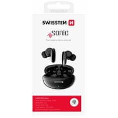 SWISSTEN Slušalke bluetooth TWS Sonic - črne