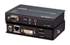 Aten CE611 Mini USB DVI HDBaseT KVM podaljšek (1920 x 1200@100m) - razpakirano