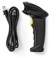 Nedis Čitalnik črtne kode / laserski/ kabelski/ 1D linearni/ napajanje USB/ USB 2.0/ črn