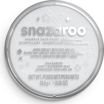 Snazaroo barva za obraz Sparkly White (bleščeča bela) 18ml