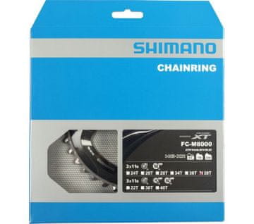 Shimano 38z XT FC-M8000 2x11 prestavna ročica s 4 luknjami