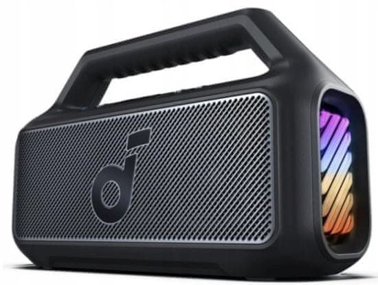 slomart SOUNDCORE BOOM 2 prenosni zvočnik z Bluetooth 5.3, IPX7, dolga baterija do 24h, modra barva, 80W RMS zvoka