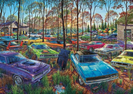 Art puzzle Sestavljanka Autovrakoviště 1000 kosov