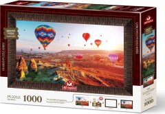 Art puzzle Sestavljanka z okvirjem in lepilom 3v1 Baloni nad Kapadokijo 1000 kosov