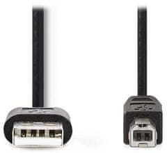 Kabel USB 2.0/ vtič USB-A - vtič USB-B/ za tiskalnik itd./ črn/ v razsutem stanju/ 2 m