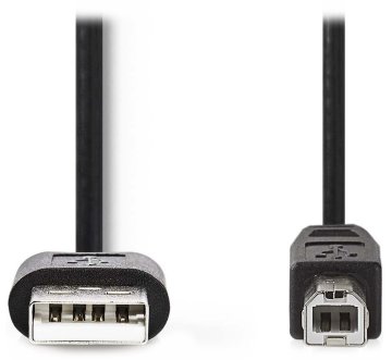 Kabel USB 2.0/ vtič USB-A - vtič USB-B/ za tiskalnik itd./ črn/ v razsutem stanju/ 2 m