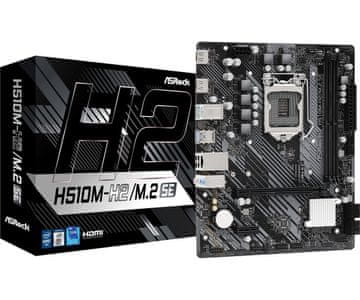 ASRock ASRock H510M-H2/M.2 SE matična plošča za Intel procesorje - mikro ATX, DDR4, 64 GB, HDMI, SATA III, RAID podpora