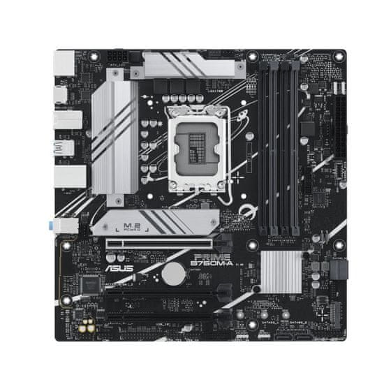 ASUS ASUS PRIME B760M-A-CSM Matična plošča Intel B760 LGA 1700 micro ATX, 128 GB, DDR5, 7.1 kanalni zvok, 2.5 Gigabit Ethernet