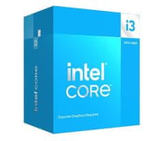 Intel Intel Core i3-14100F procesor, 4 jedra, 8 niti, 12 MB pametnega predpomnilnika, LGA 1700, 58 W, z vklopljenim hladilnikom