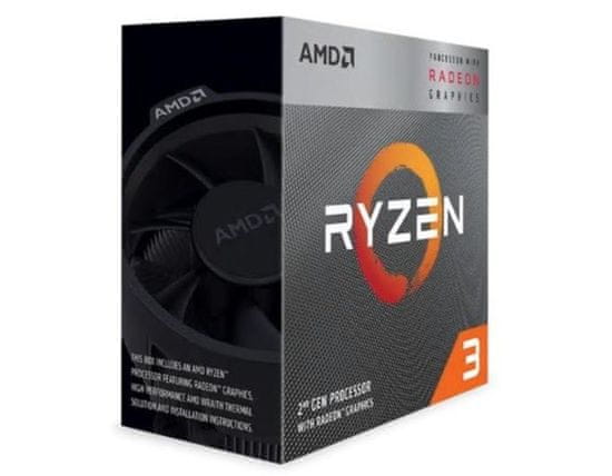 AMD AMD Ryzen 3 3200G procesor 3.6 GHz, 4 MB L3, Socket AM4, vključen hladilnik, zmogljivost 65 W, za namizne računalnike