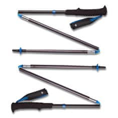 Black Diamond Trekovski palici Black Diamond DISTANCE Z POLES PEWTER, zložljive, 3 deli, aluminij, dolžina 120 cm, 344 g