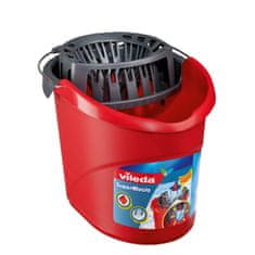 Vileda Vedro z ožemalnikom Vileda Torsion Power, rdeče, kapaciteta 10L, enotna konstrukcija, iz tehnopolimera