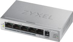 Zyxel Zyxel GS1005HP: 5-Portski Gigabit Ethernet Switch s PoE, Unmanaged, 10/100/1000, Srebrna barva, 60W PoE proračun